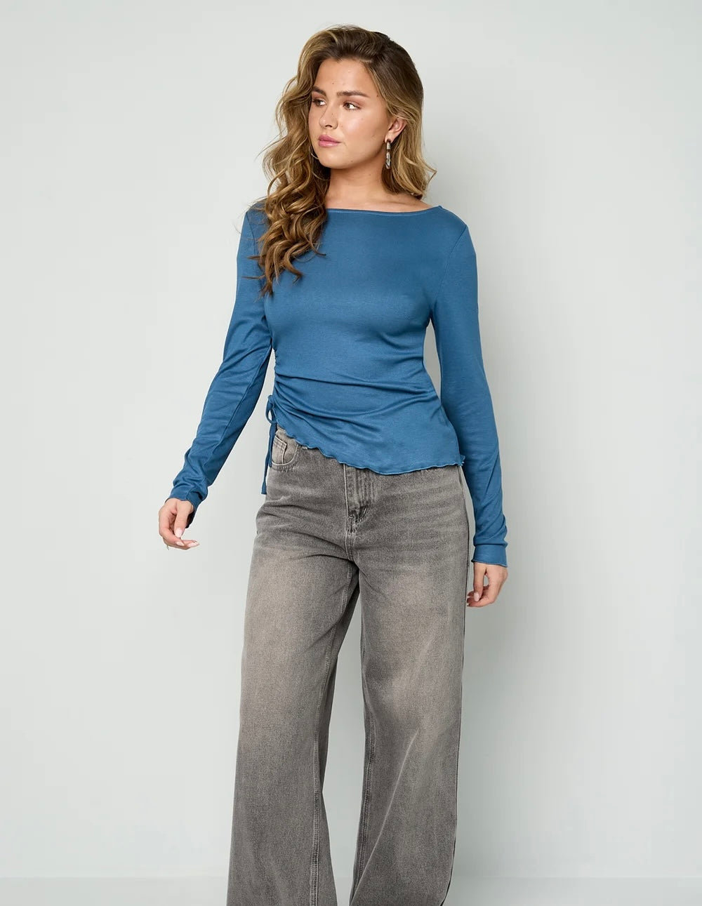 Santorini longsleeve blauw