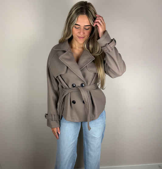 Emely trenchcoat taupe
