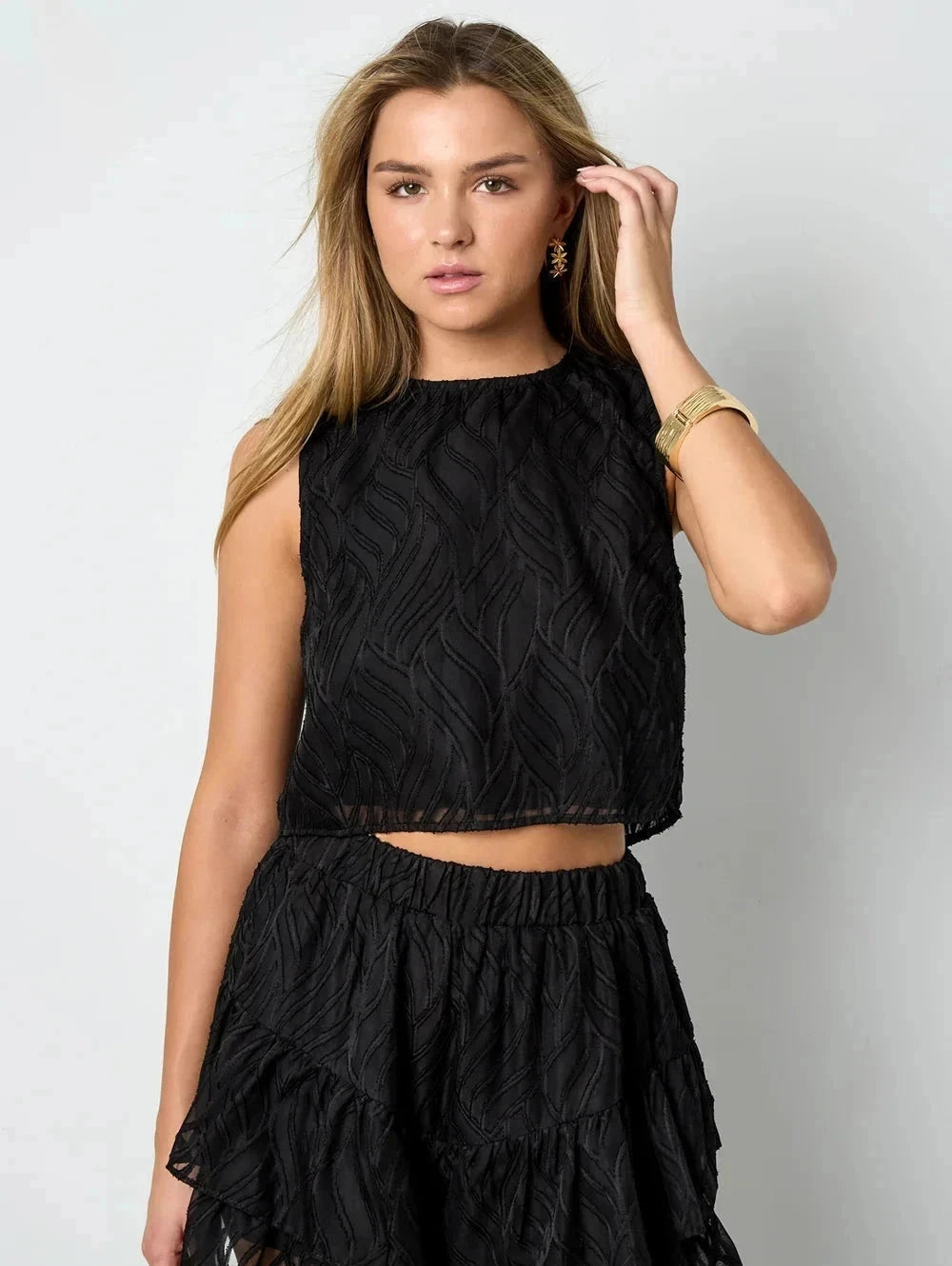 Feline top zwart
