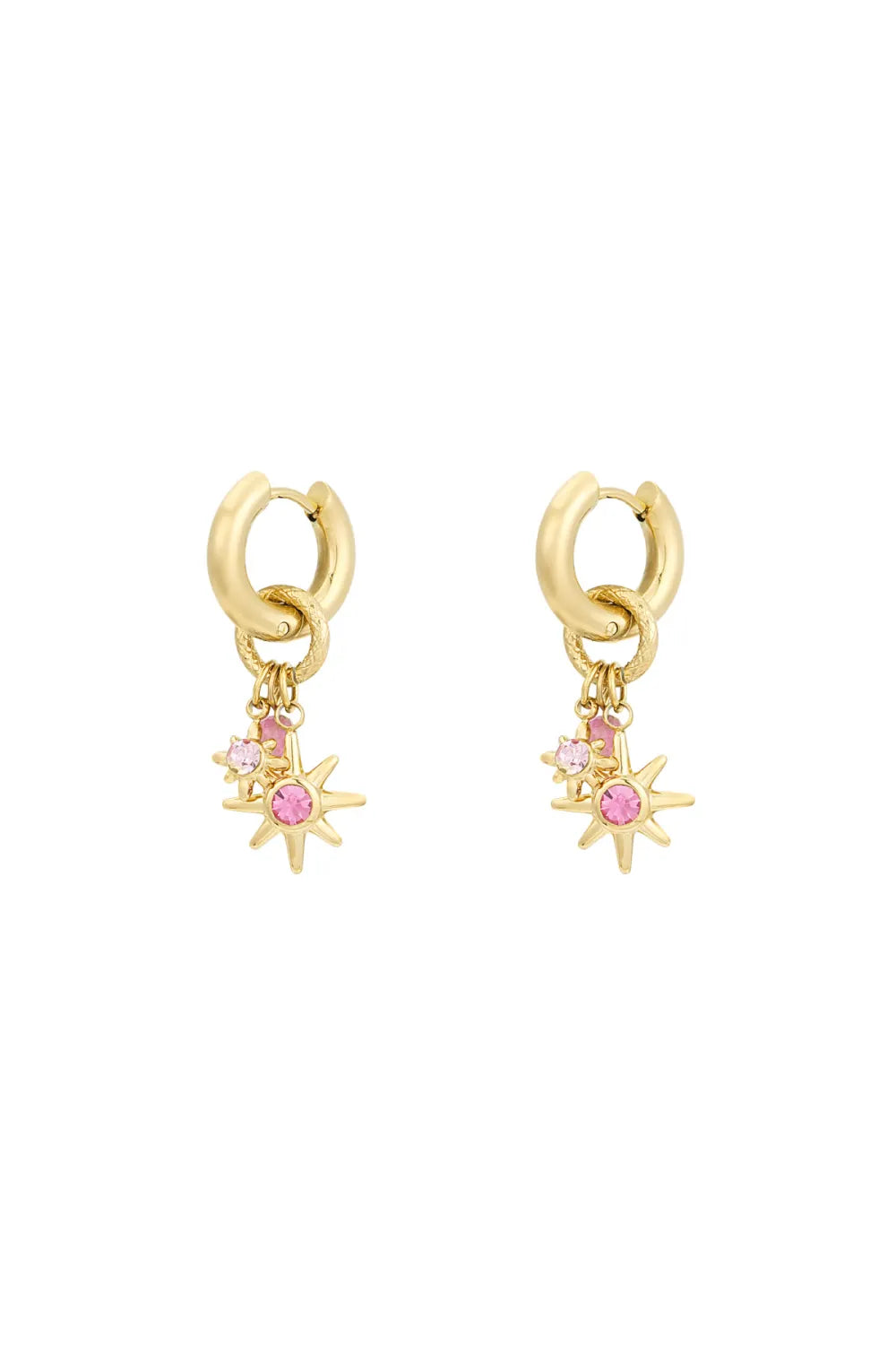 Sparkle oorbel goud