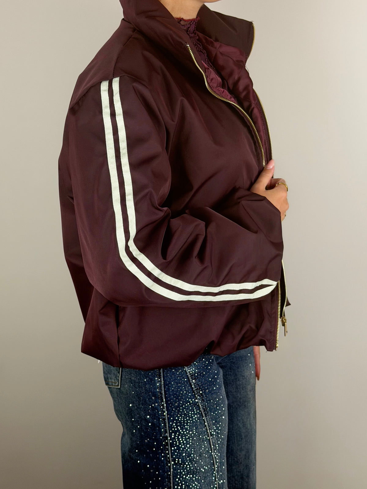Burgundy jas