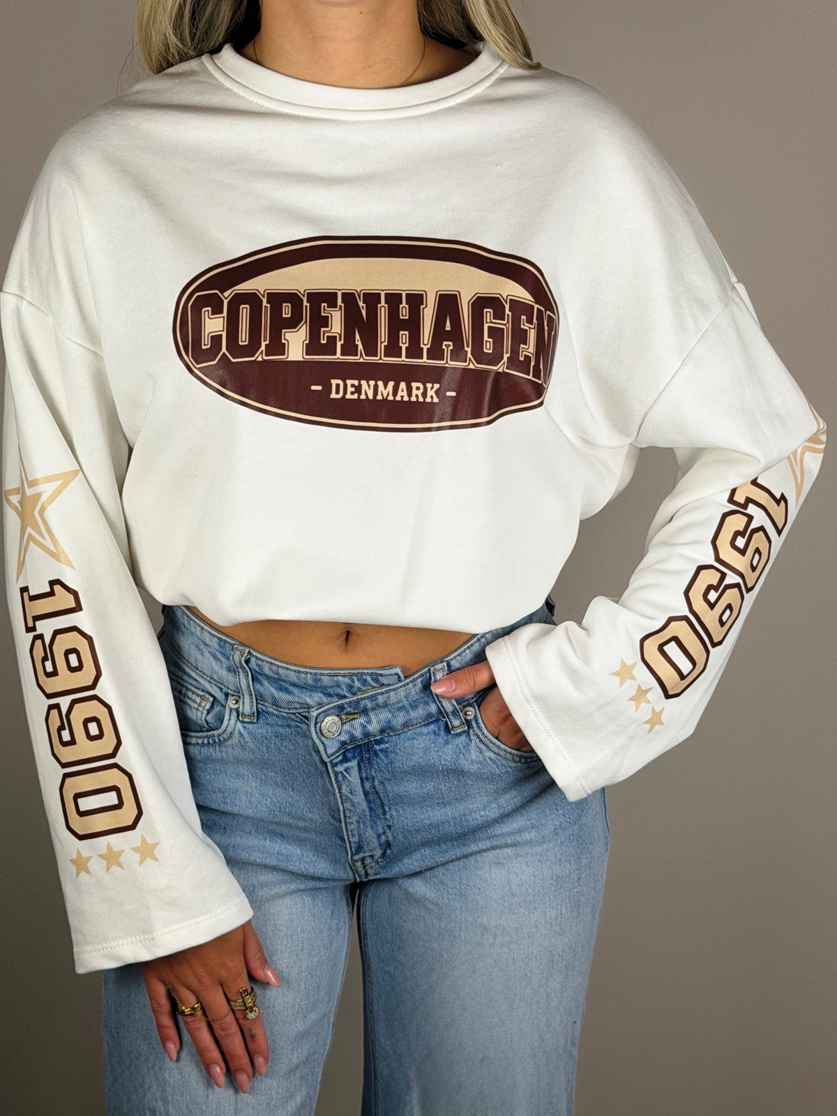 Copenhagen longsleeve wit