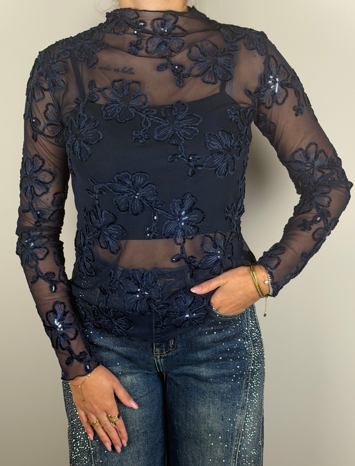 Jacky top blauw
