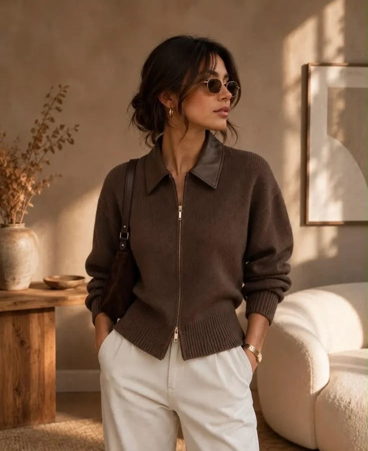 Eva zip knit