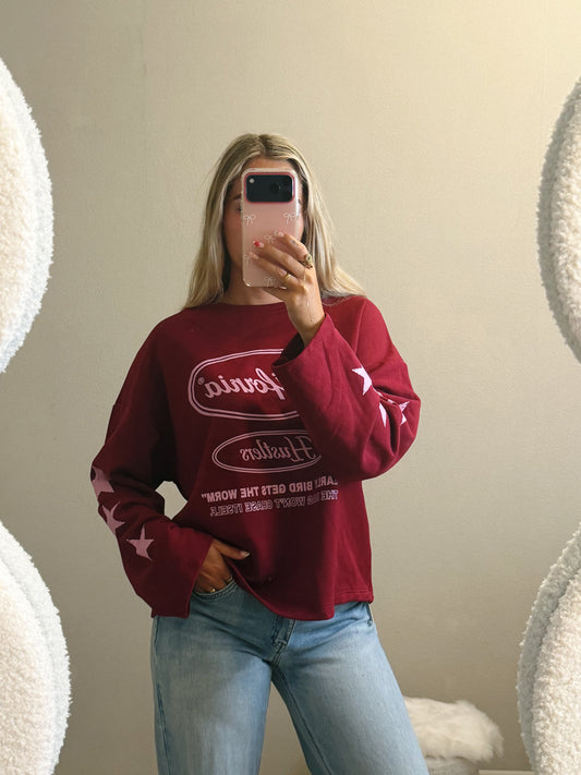 California longsleeve Bordeaux