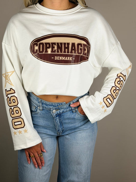 Copenhagen longsleeve wit