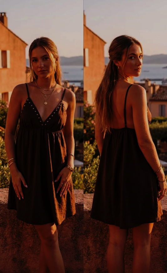 Malta jurk bruin