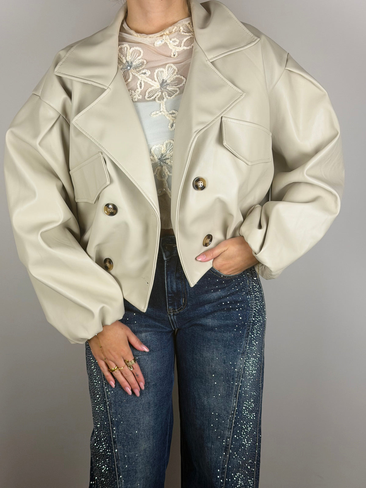 Lindy trenchcoat beige