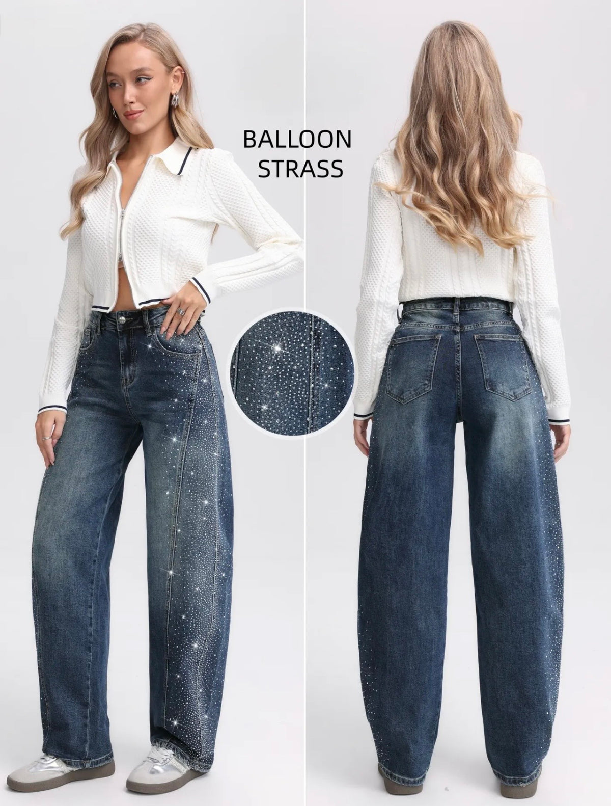 Glitter ballon jeans