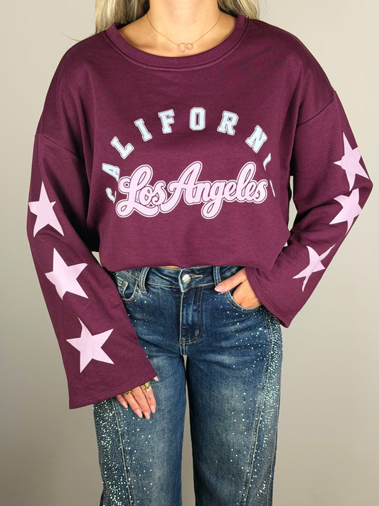 California longsleeve Bordeaux