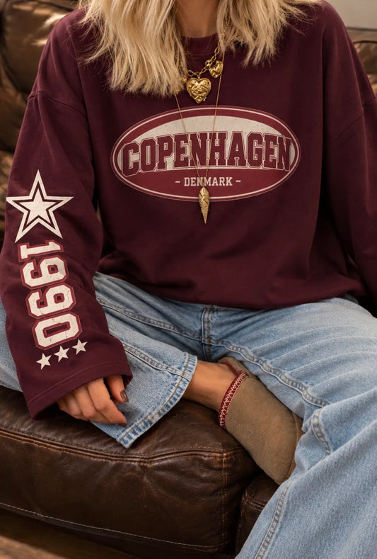 Copenhagen longsleeve Bordeaux