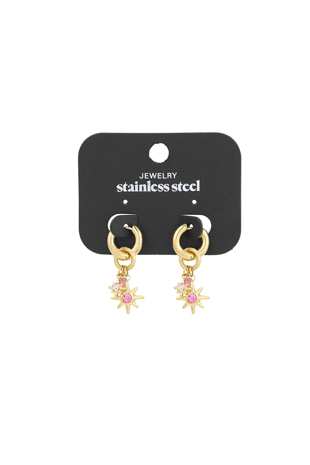 Sparkle oorbel goud