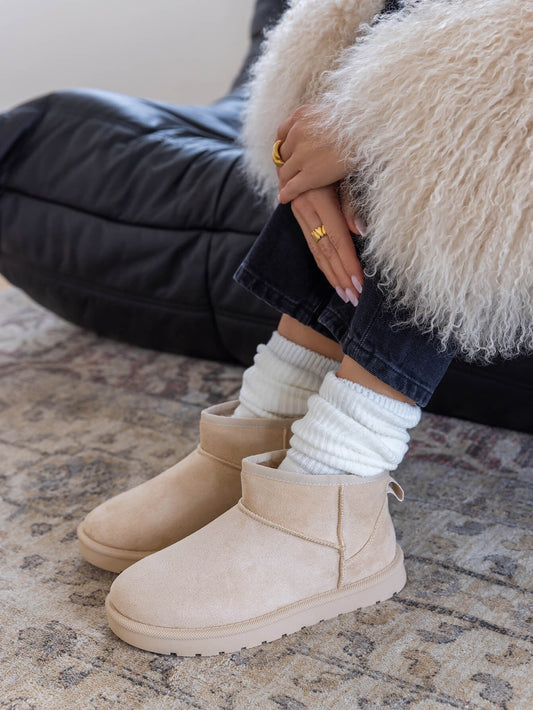 Comfy boots licht beige