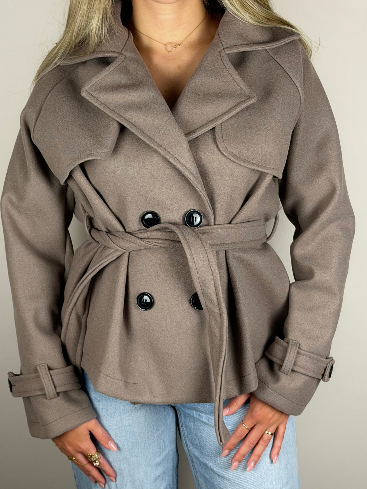 Emely trenchcoat taupe
