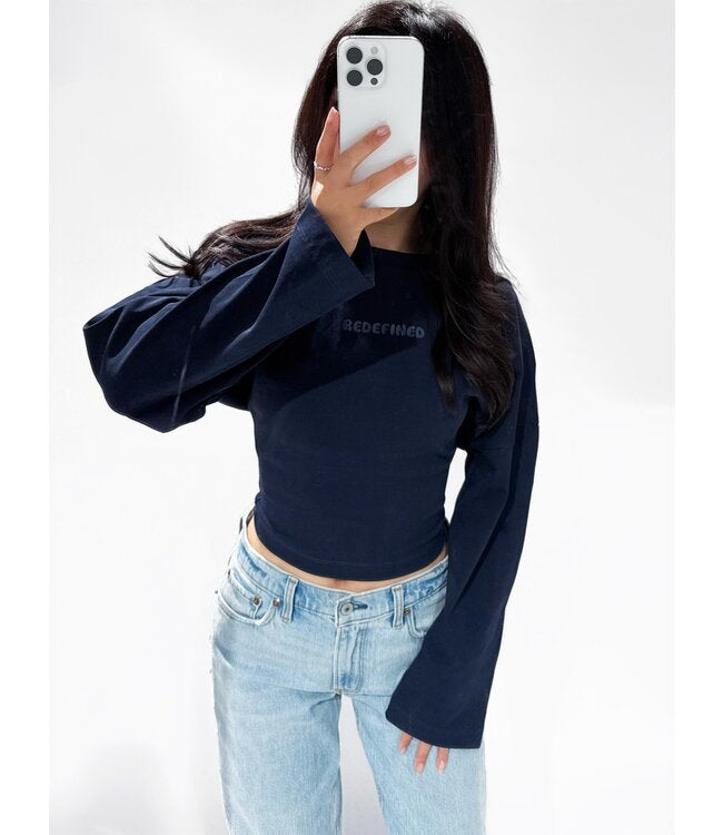 Ella top navy