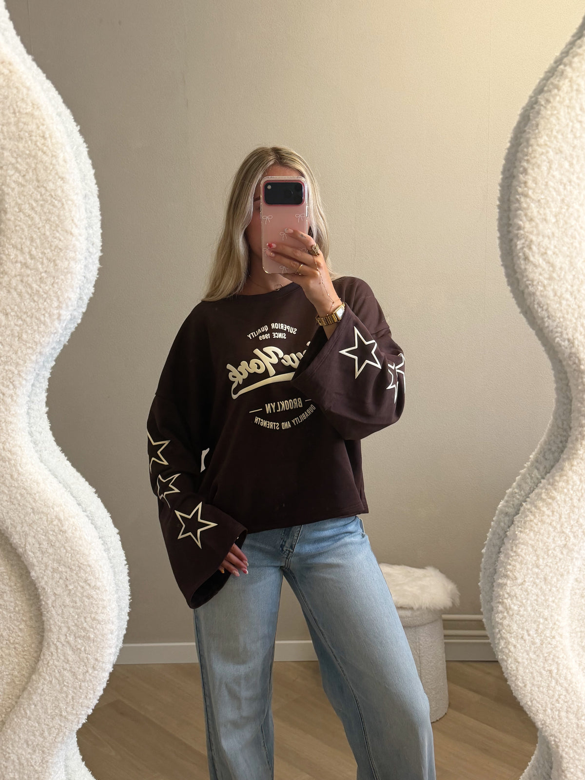 New York longsleeve bruin