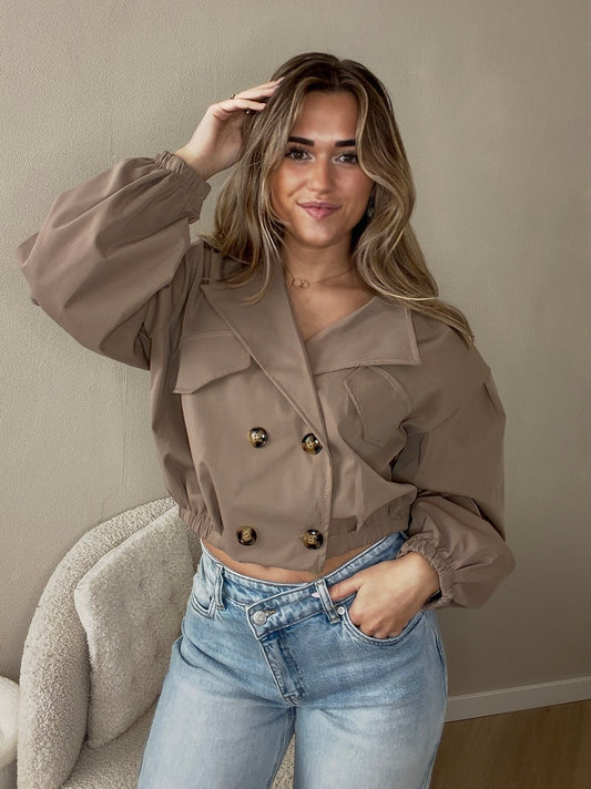 Hailey trenchcoat taupe